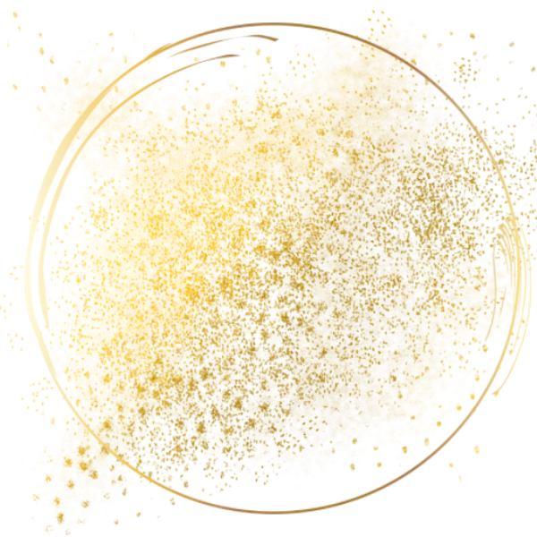 Ein goldenes, leuchtendes Energiefeld symbolisiert die Arbeit mit Biophotonen durch Ihre Heilpraktikerin für Frauenheilkunde.